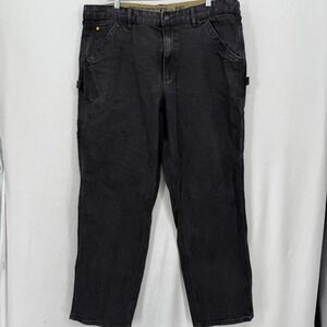 CAT Carpenter Workwear Jeans Men's Charcoal Gray Denim Utility Pants 38x32